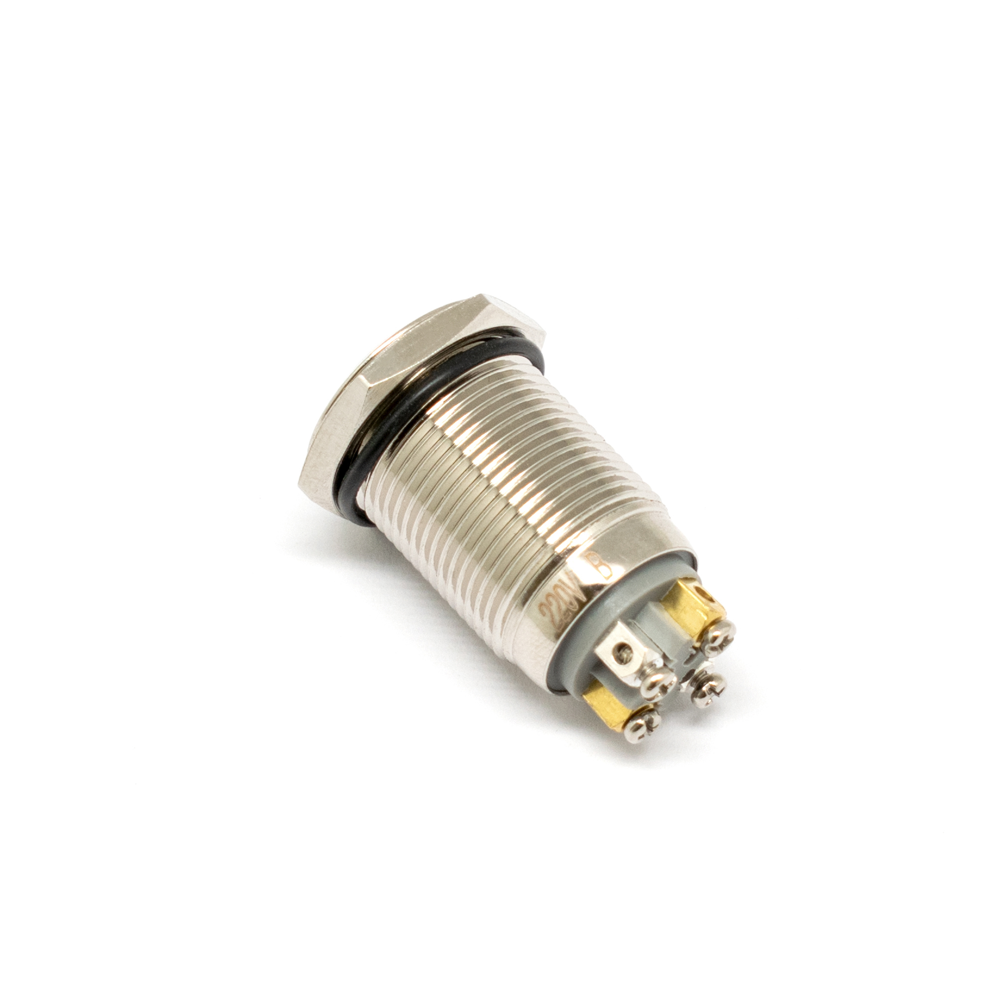 88109869 Кнопка металлическая Oxion винт, цвет серебристый STLM-0076745 Santreyd  - Вид №1