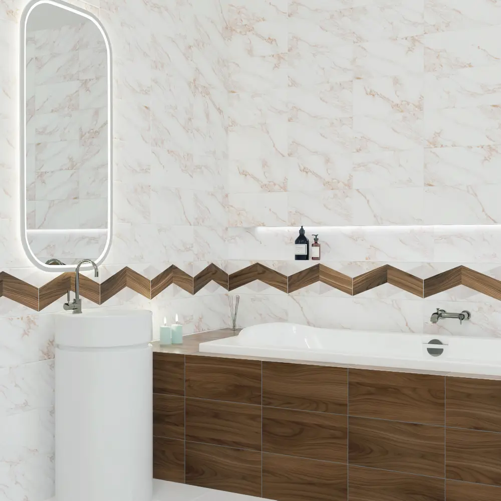 Плитка настенная KREAFORTA Mersey Wood Mix 3 20x40 см 1.2 м² матовый цвет разноцветный 89405713 STLM-2104375 - Вид №4