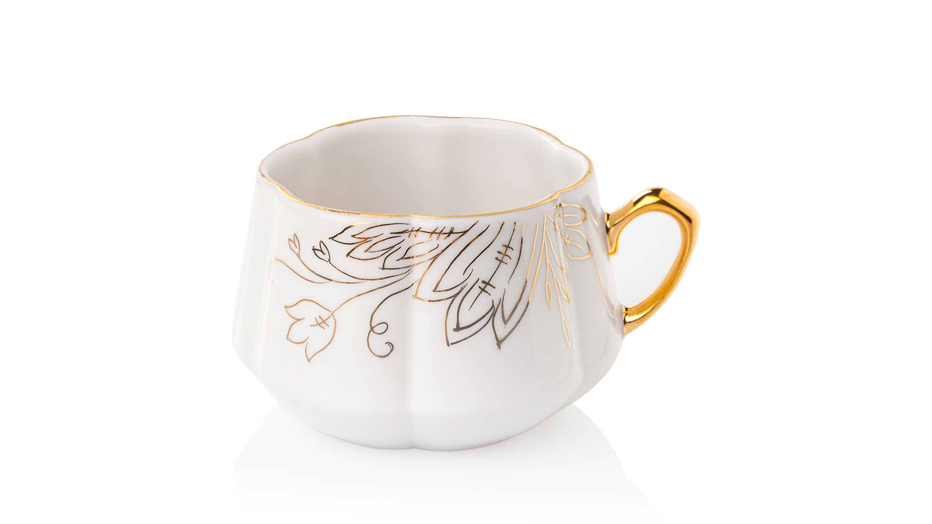 10617384 Мануфактуры Гарднеръ в Вербилках Чашка с блюдцем 100 № 7 "Сувенирная" Фарфор, Керамика  - Вид №1