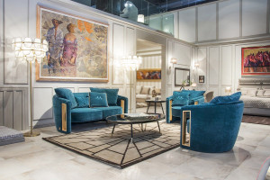 Бархатный диван