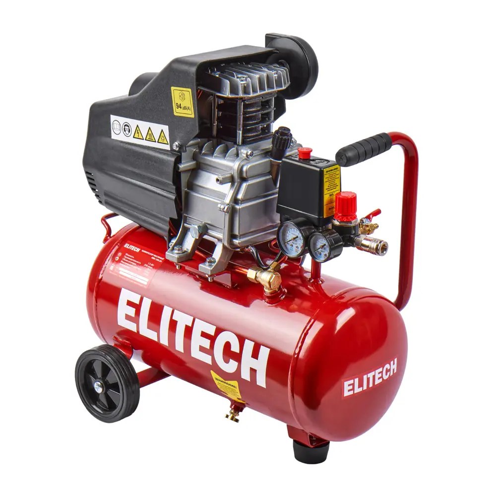 Компрессор сетевой поршневой масляный Elitech КМЛ 300-24, 24 л 240 л/мин STLM-2205675 - Вид №1