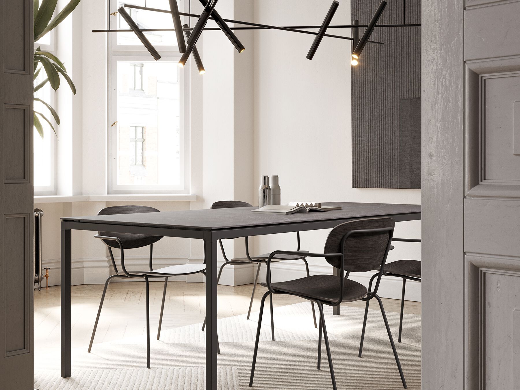 Прямоугольный обеденный стол MOBLIBERICA ареста ARCH-00096148 - Вид №3