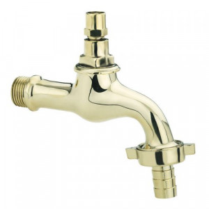 0152G12 Idral 1/2 дюйма толстый желтый полированный кран для шлангового фитинга. Головной клапан со стандартным ключом