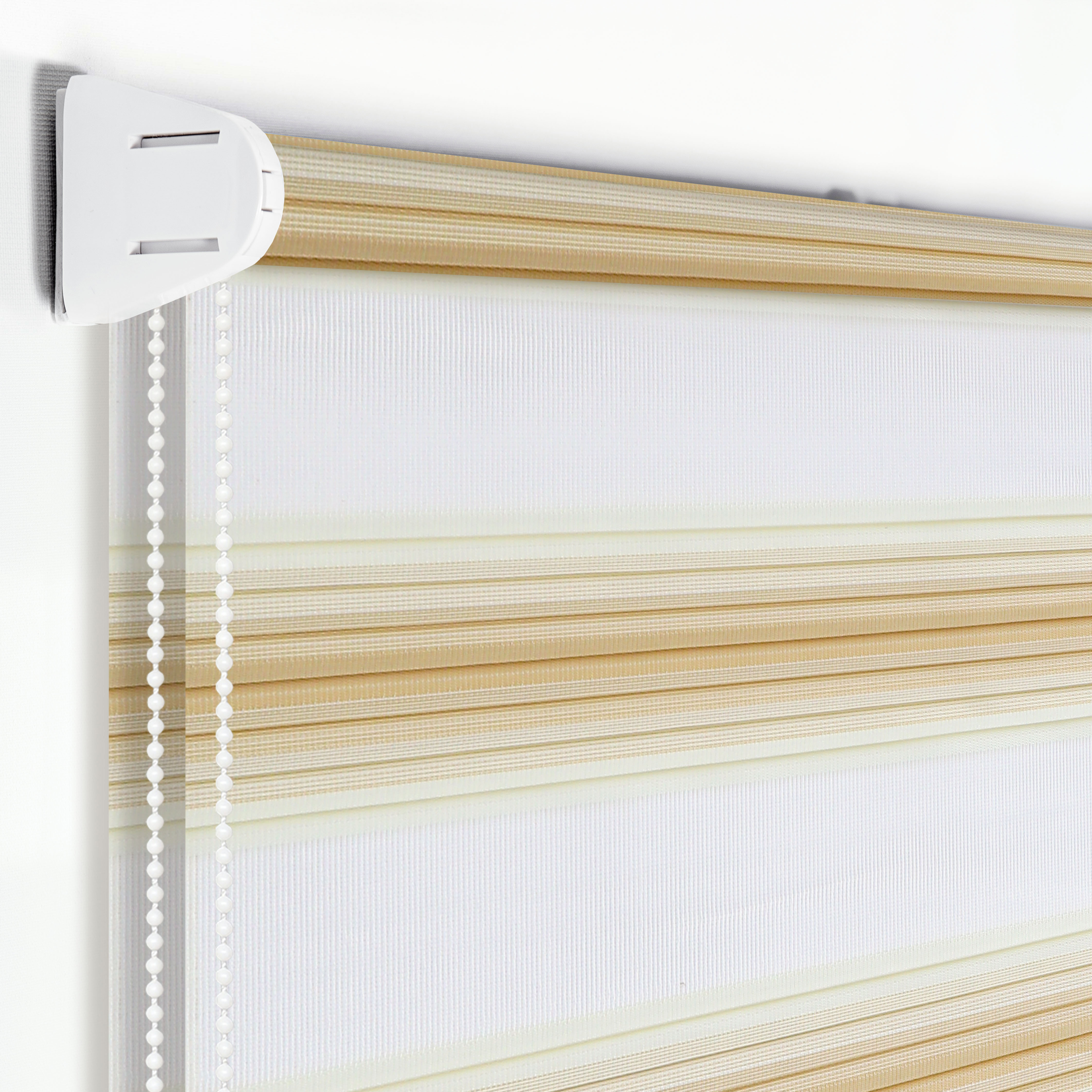 Рулонная штора Santreyd Palermo день-ночь бежевая 140×175 см 83503082 STLM-0041456 - Вид №1