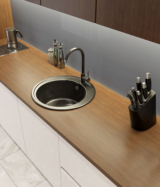 Кухонная мойка R-520 GRANFEST RONDO - Вид №5