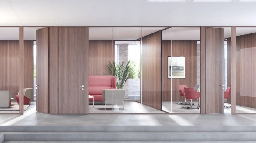 ESTEL GROUP Мобильная перегородка из закаленного стекла для офиса sun-id-1464530 - Вид №4