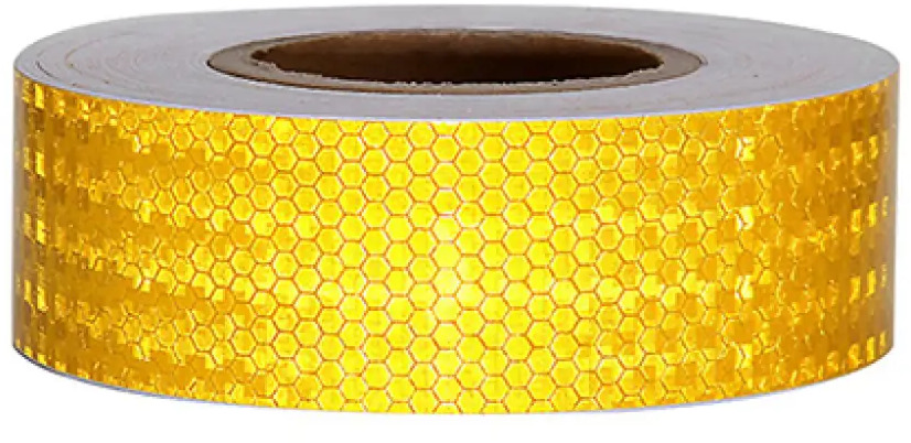 91749932 Лента сигнальная Safetystep Reflective Tape Honeycomb 50мм х 5м желтый STLM-1011624