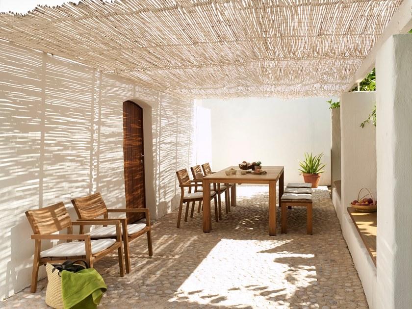 TRIBÙ Садовая скамейка из тика Kos 04034 - Вид №4