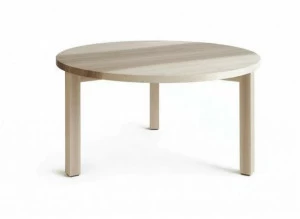 Nikari Низкий круглый деревянный журнальный столик Periferia