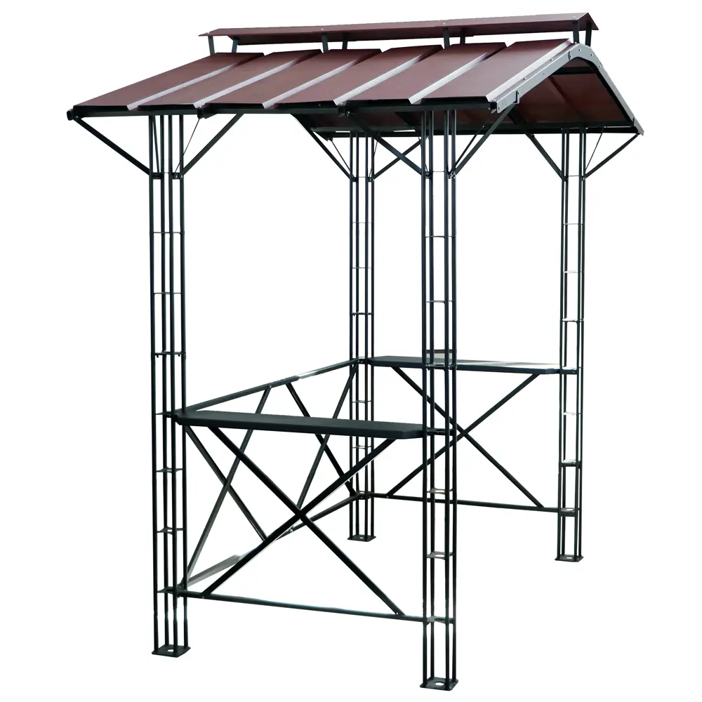 Навес для барбекю Firewood 220х120х248 см черный Santreyd STLM-2117853