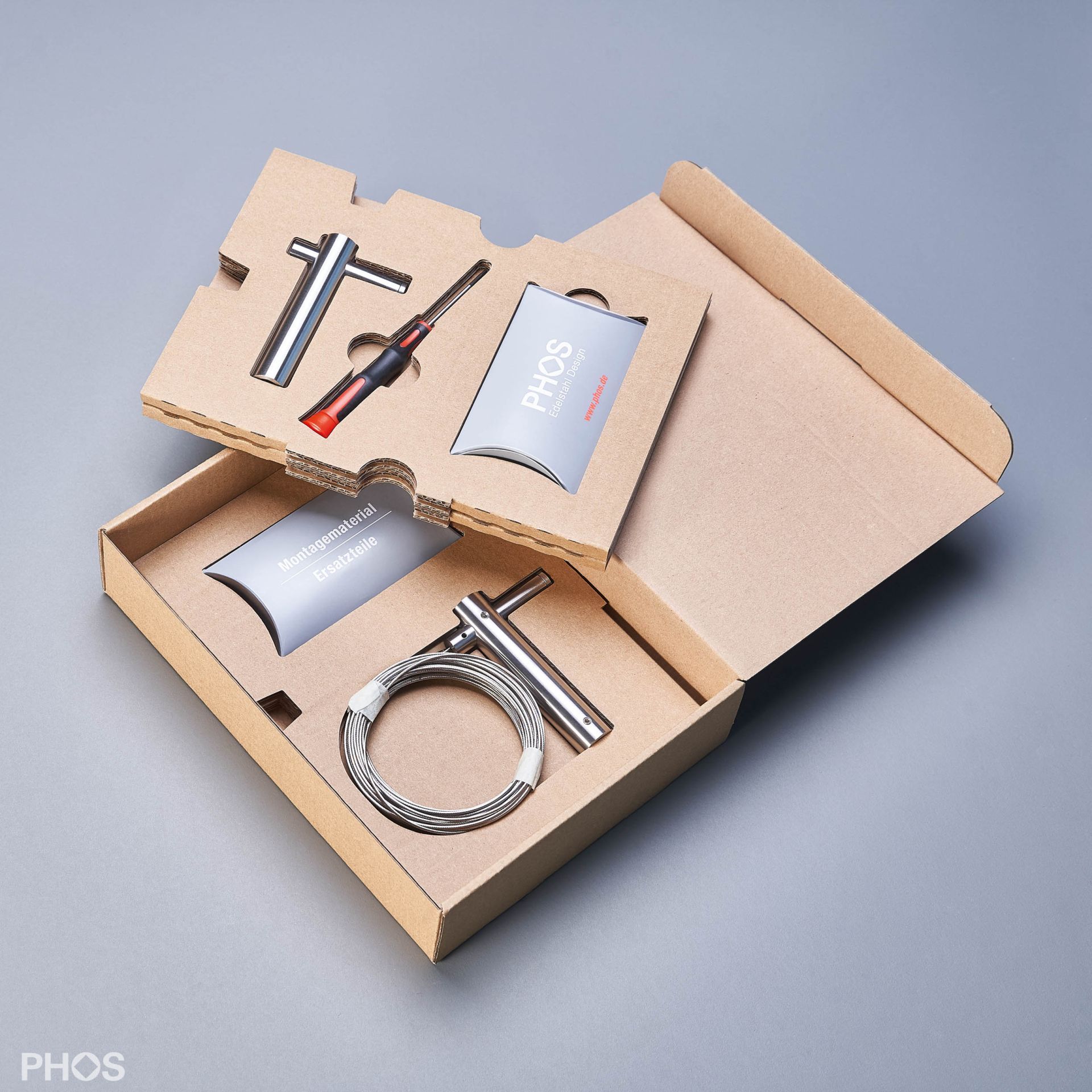 SSL20-80Set10 Система боковой натяжки кабеля до 10 метров, среднее расстояние от стены или потолка PHOS  - Вид №2