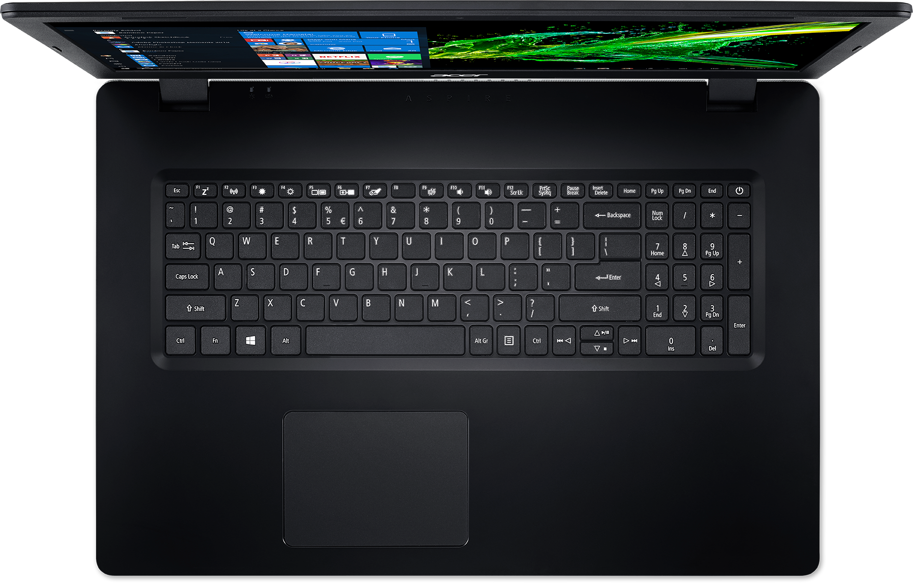 NX.HZWER.00M aspire 3 a317-52-597b 17.3"(1920x1080 (матовый) ips)/intel core i5 1035g1(1ghz)/8192mb/256ssdgb/dvdrw/int:uma/cam/bt/wifi/war 1y/1.7kg/black/w10pro Acer Santreyd  - Вид №7