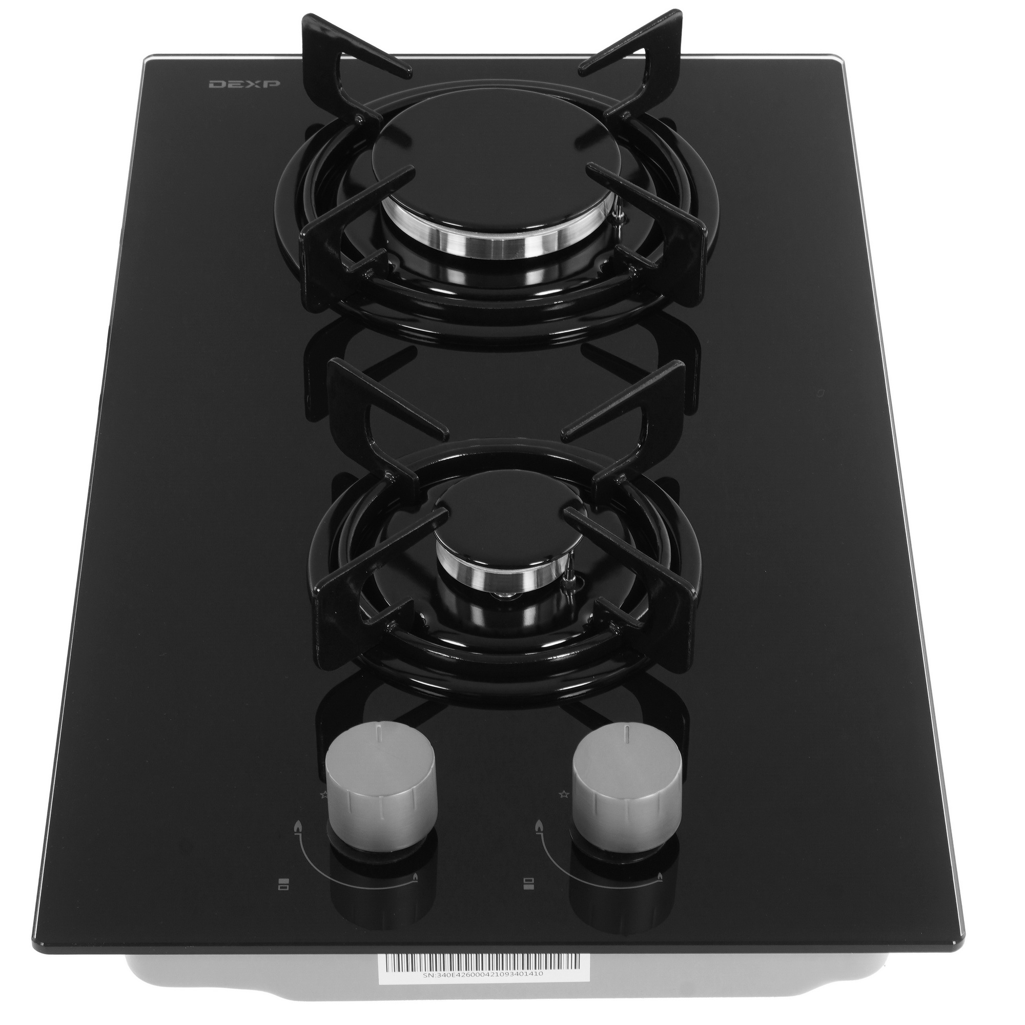 1080977 Газовая варочная поверхность DEXP 3M2GT STDN-0122005 - Вид №1