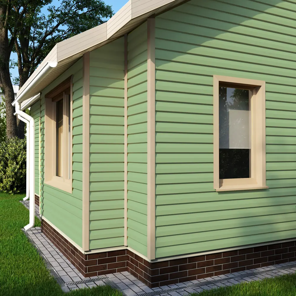 Сайдинг ПВХ MONLID корабельный брус 3 м зеленый 0.61 м² STLM-2155085 - Вид №3