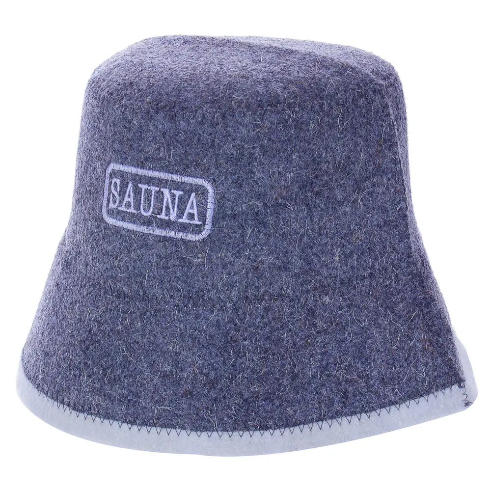 Шапка для бани «Панама» войлок цвет серый ГЛАВБАНЯ STLM-2174168