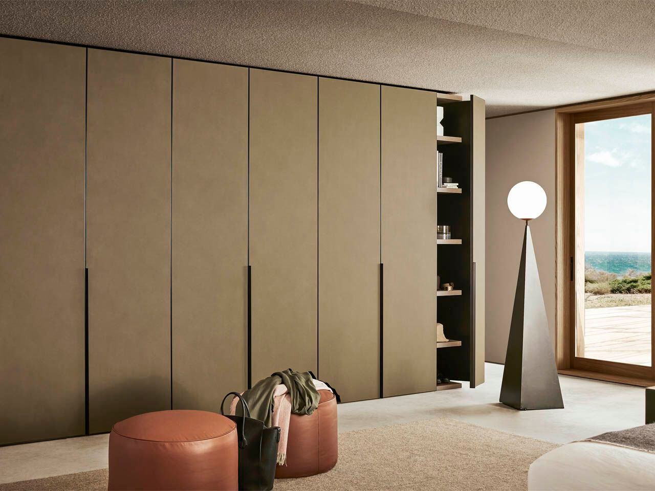 Лакированный шкаф с раздвижными/копланарными/распашными дверями Pianca рамка ARCH-00029016 - Вид №6