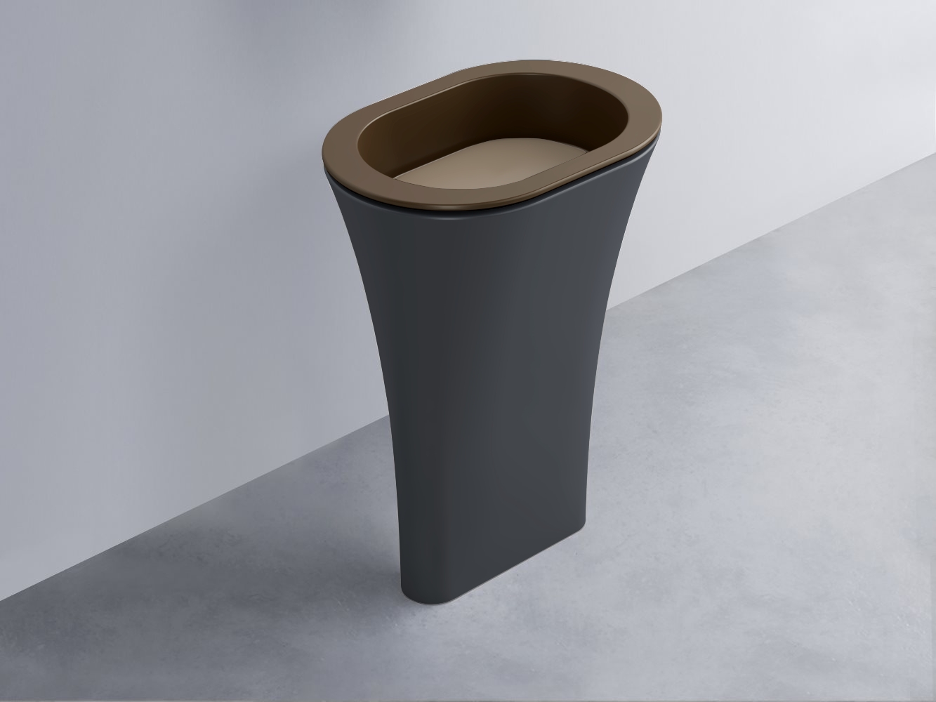 AMLA65-CA+AMPILO-AN+AMCOLO-BA Раковина Amedeo Ovale отдельностоящая cielo Enjoy + Amedeo Ceramica Cielo