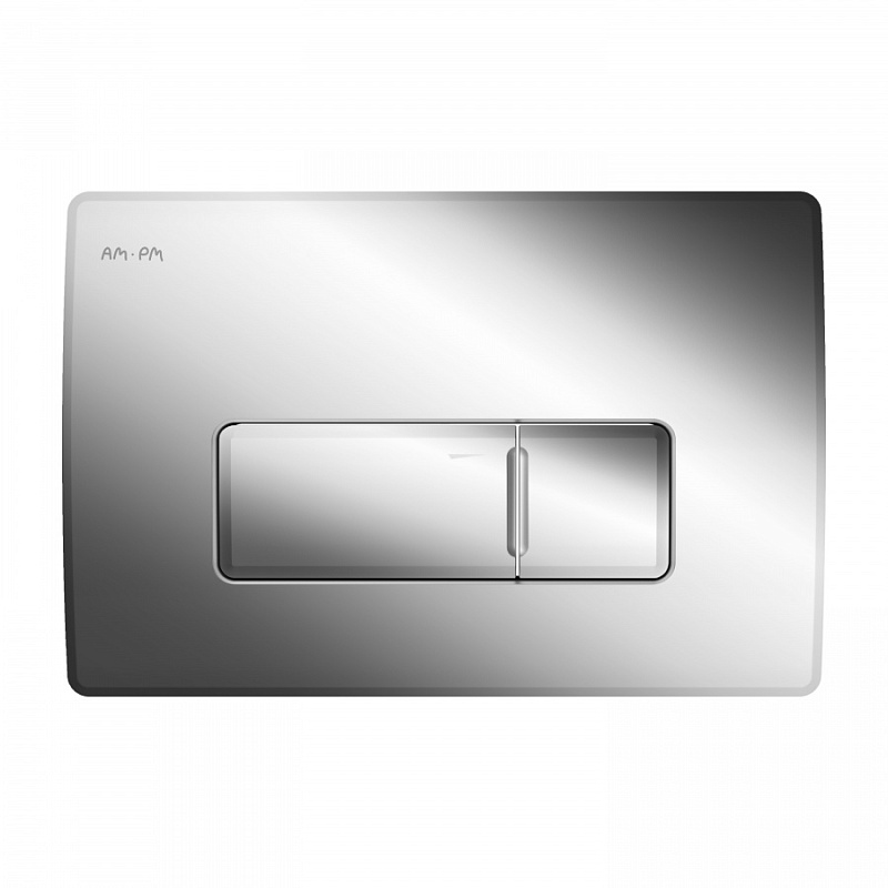 I048051 клавиша для инсталляции пневматическая пластик глянцевый хром AM.PM Pro M 