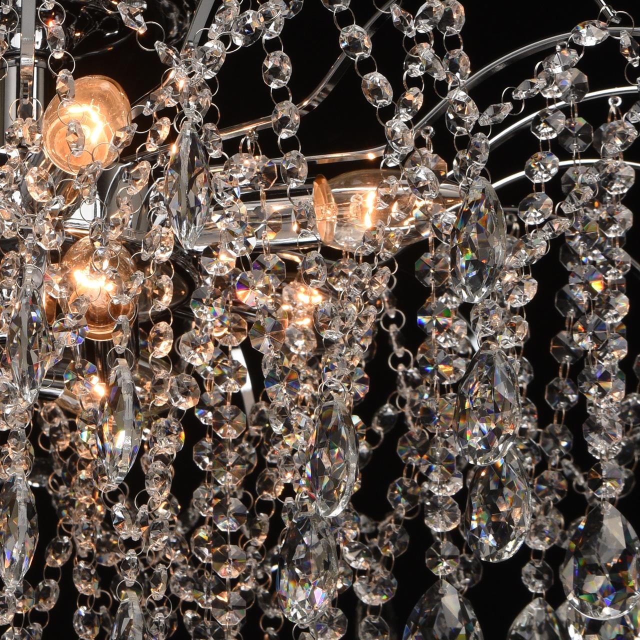 Потолочная люстра MW-Light Бриз 464018609 MW-LIGHT ДИЗАЙНЕРСКИЕ, БРИЗ 220042 Хром  - Вид №3