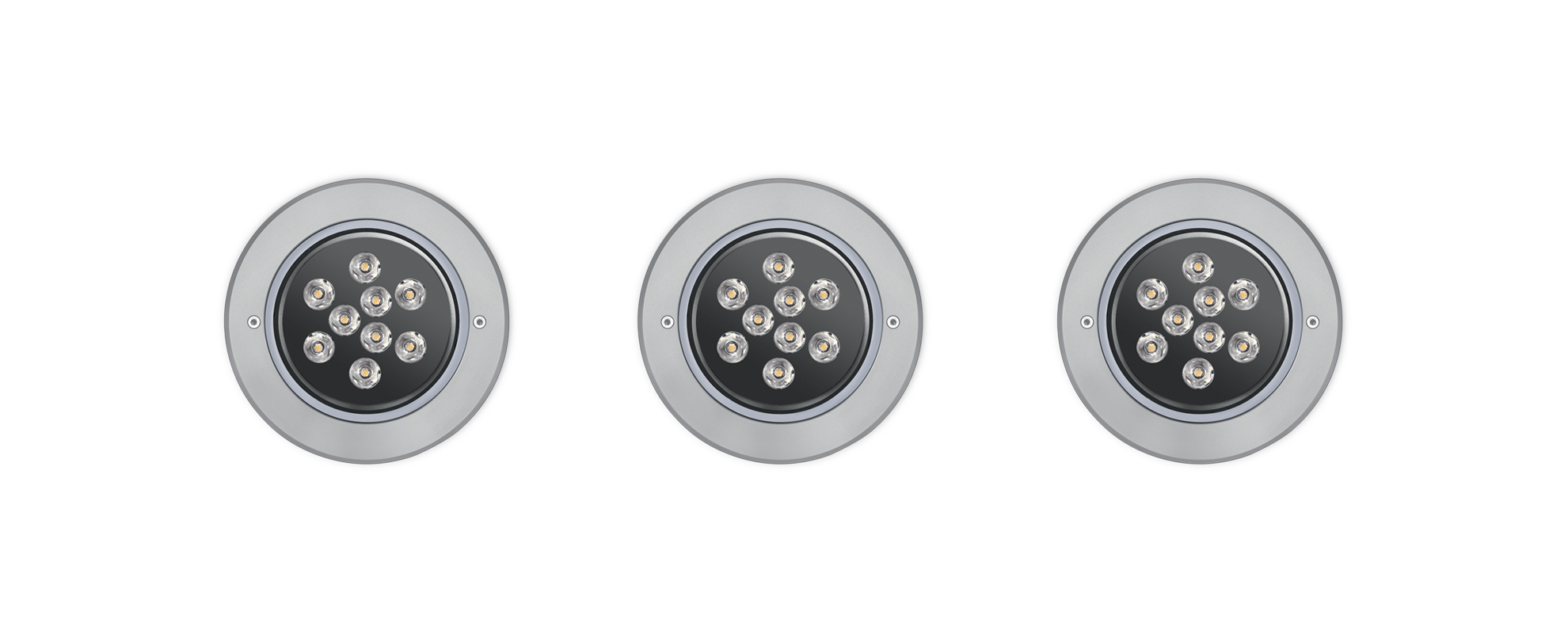 8061711 Встраиваемый в пешеходный пол Platek MEDIO Anello Inox  MEDIO C/W Stainless Steel Ring - LED 3000K 18°  - Вид №1