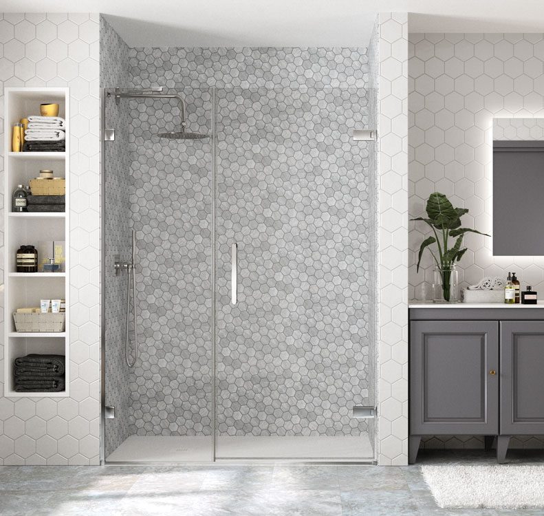 Дверь в нишу GHF1375H L или R Merlyn Arysto Хромированный 