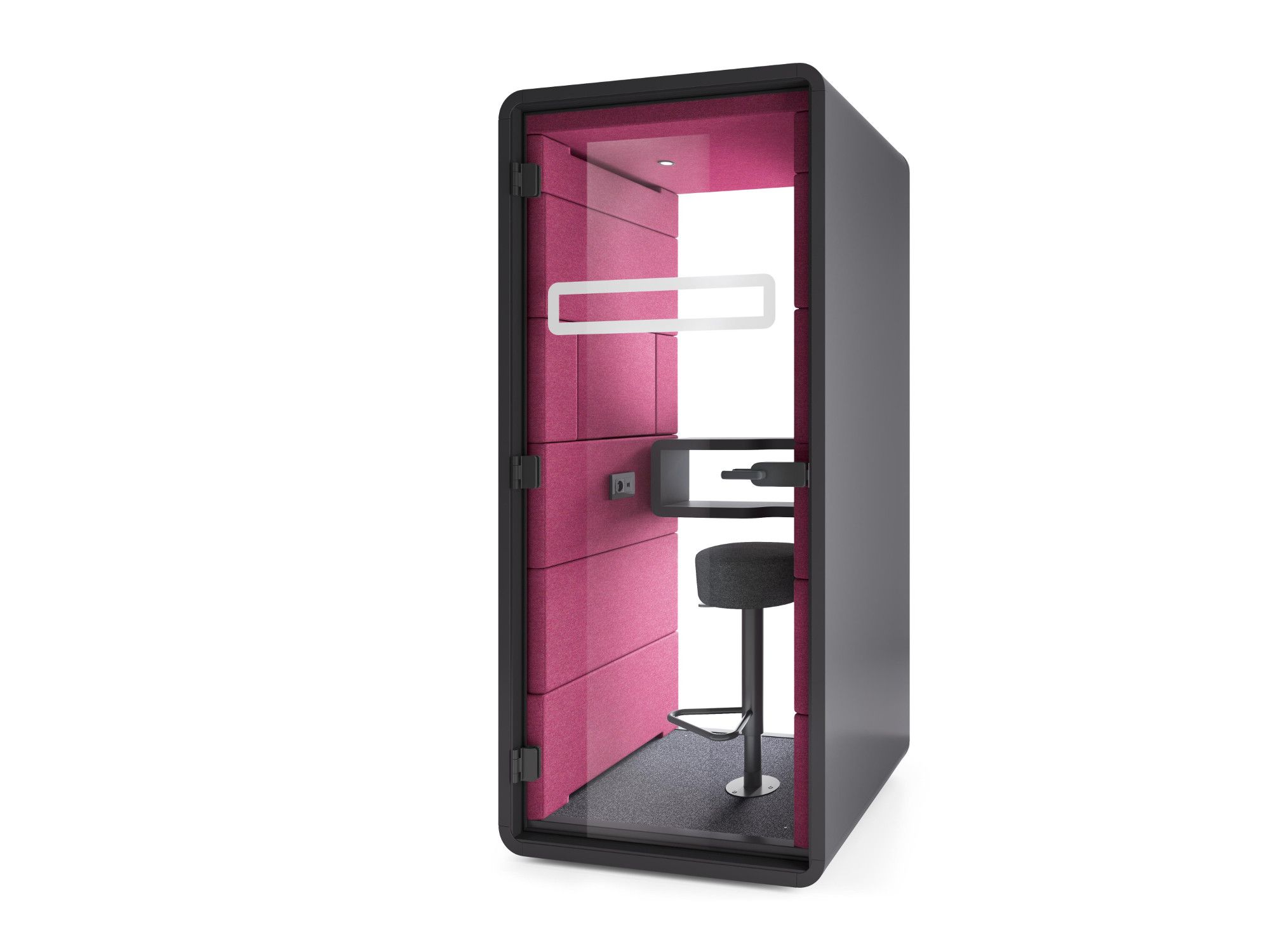 Одноместная акустическая офисная кабина со встроенным освещением Mikomax Smart Office Hushoffice ARCH-00139656