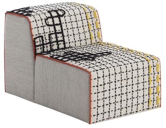 GAN Кресло из модульной ткани с обивкой Bandas sun-id-1357168 - Вид №1