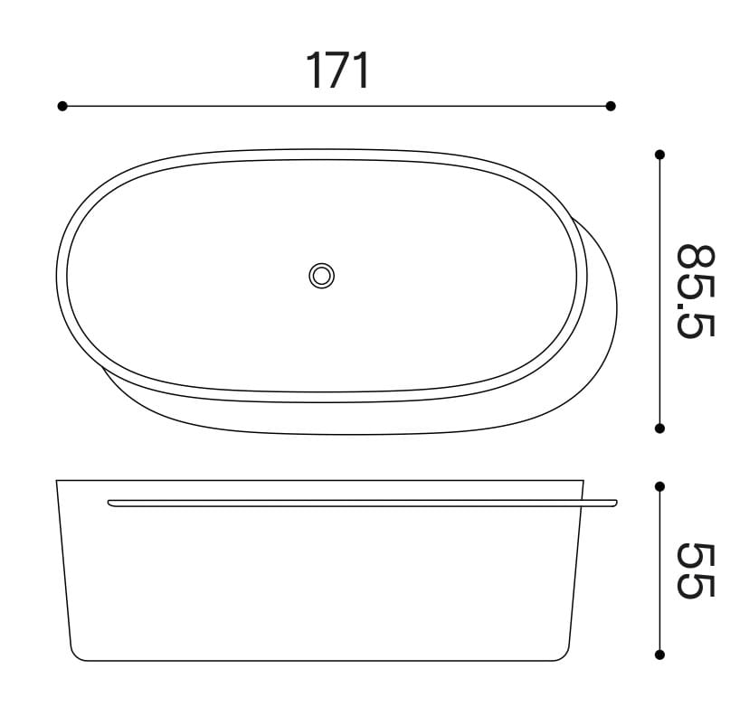 Овальная ванна в Livingtec® Ex.T плато ARCH-00053113 - Вид №8
