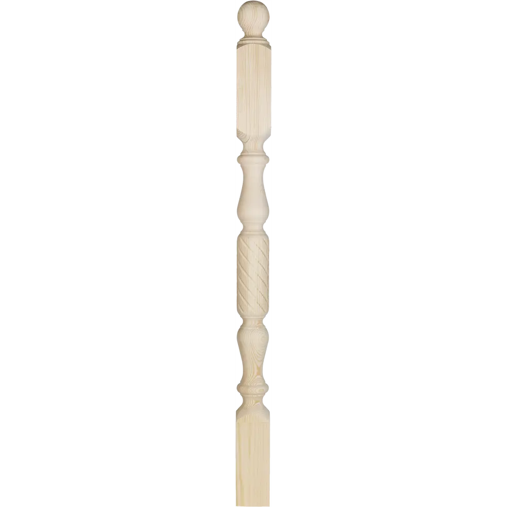 Столб лестничный сращенный хвоя сорт А витой 80х80х1170 мм Santreyd STLM-2120287