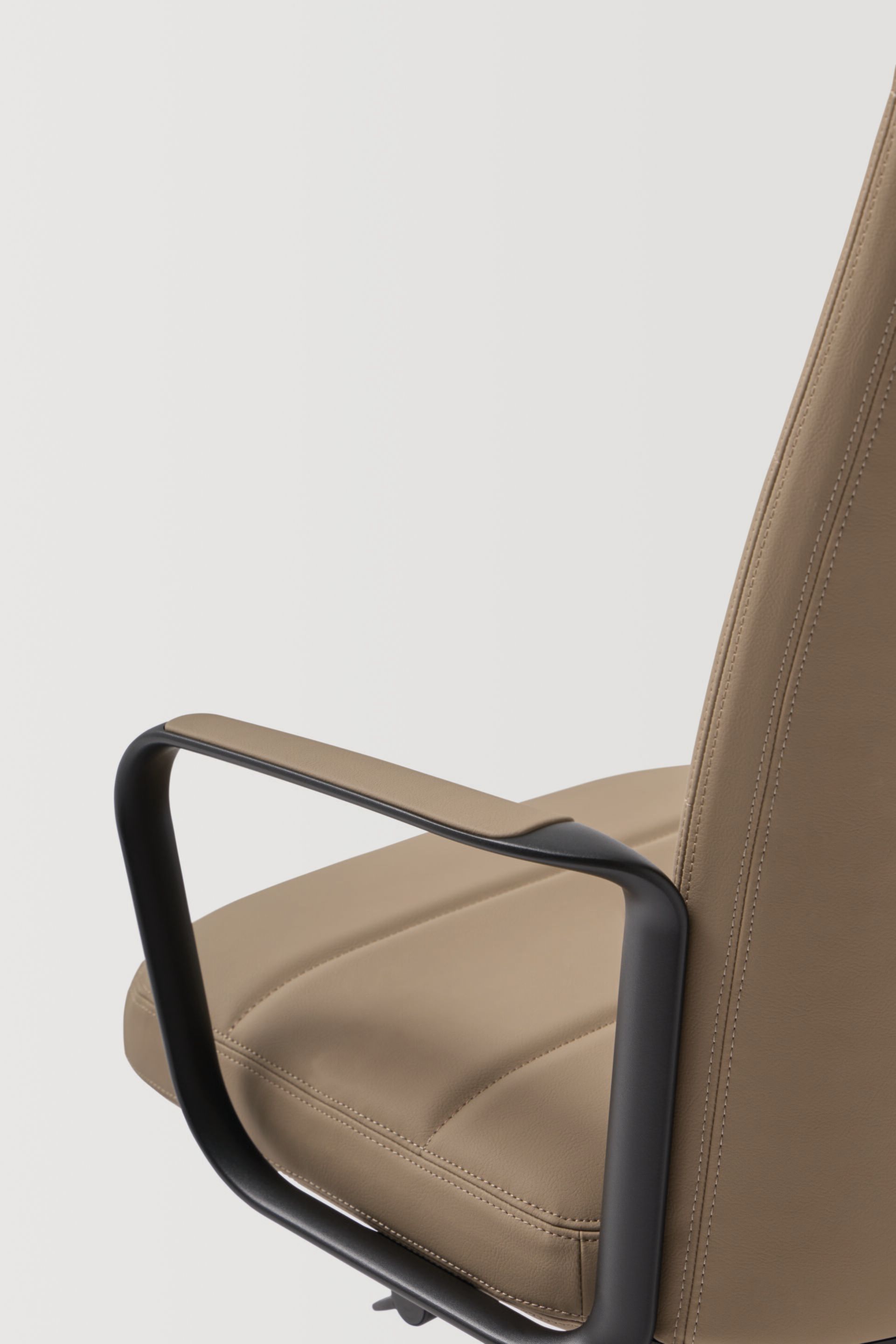 5-спицевое кожаное вращающееся офисное кресло с высокой спинкой INCLASS ZenPro ARCH-00095162 - Вид №3