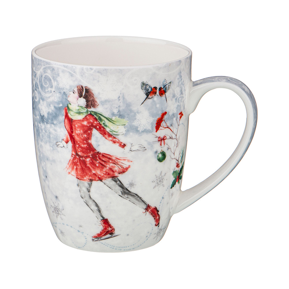 415-2094 Посуда фарфоровая Кружка "С НОВЫМ ГОДОМ!" 400 мл Lefard 