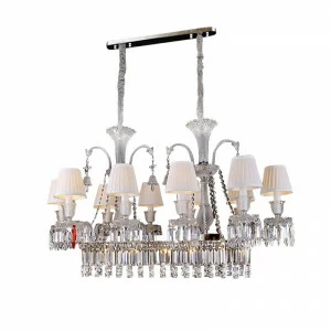 Люстра Baccarat 10 от Delight Collection белая/прозрачная/ хром ZZ86303-10 DELIGHT COLLECTION ДИЗАЙНЕРСКИЕ 247048 Белый