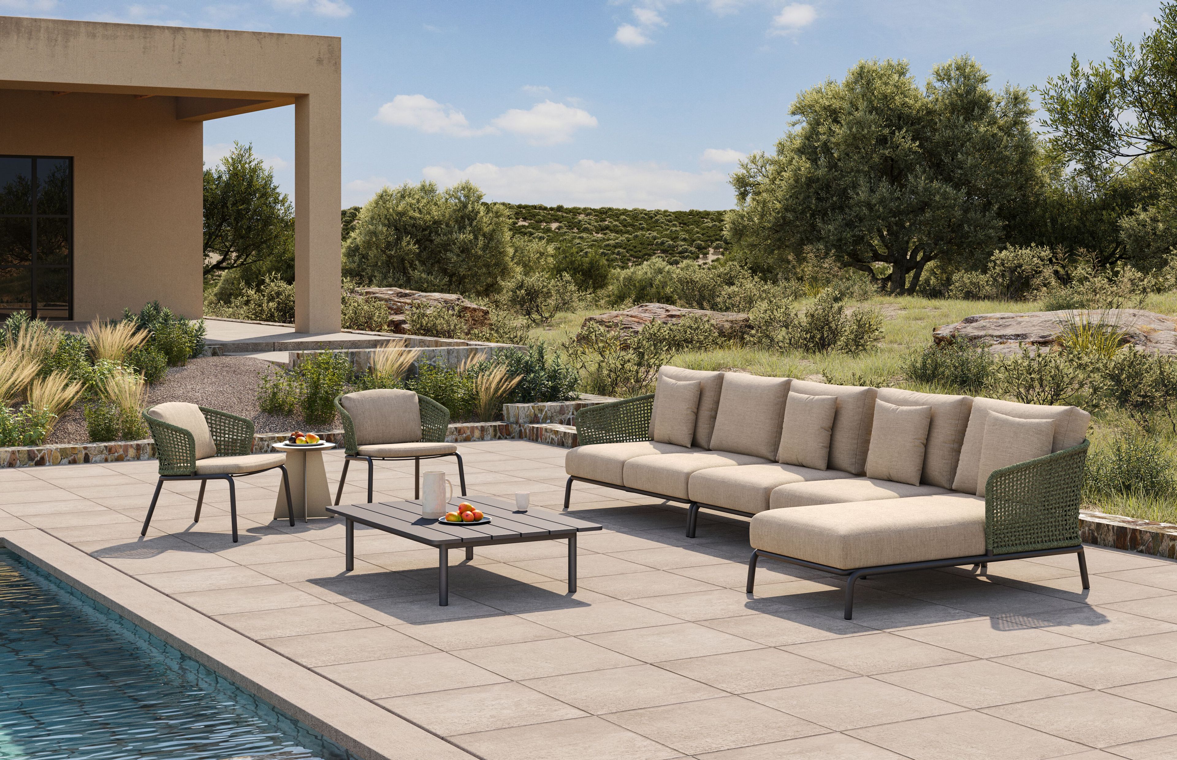 Алюминиевый садовый стул VINEKO Abrazo ARCH-00037626 - Вид №1