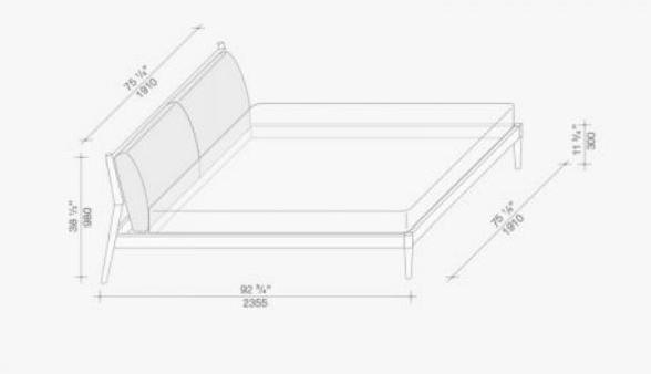 Lema Двуспальная кровать из дерева и кожи sun-id-1375006 - Вид №5