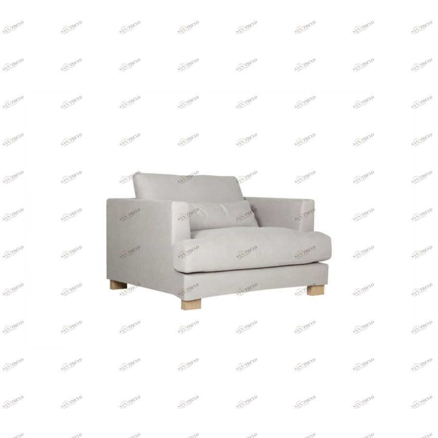 Кресло Brandon серо-бежевое, 120x108x83/46 см Sits S1080