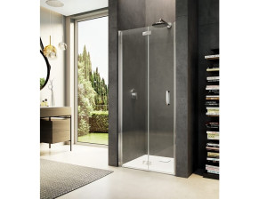 Стеклянная ниша душевая кабина с распашной дверью