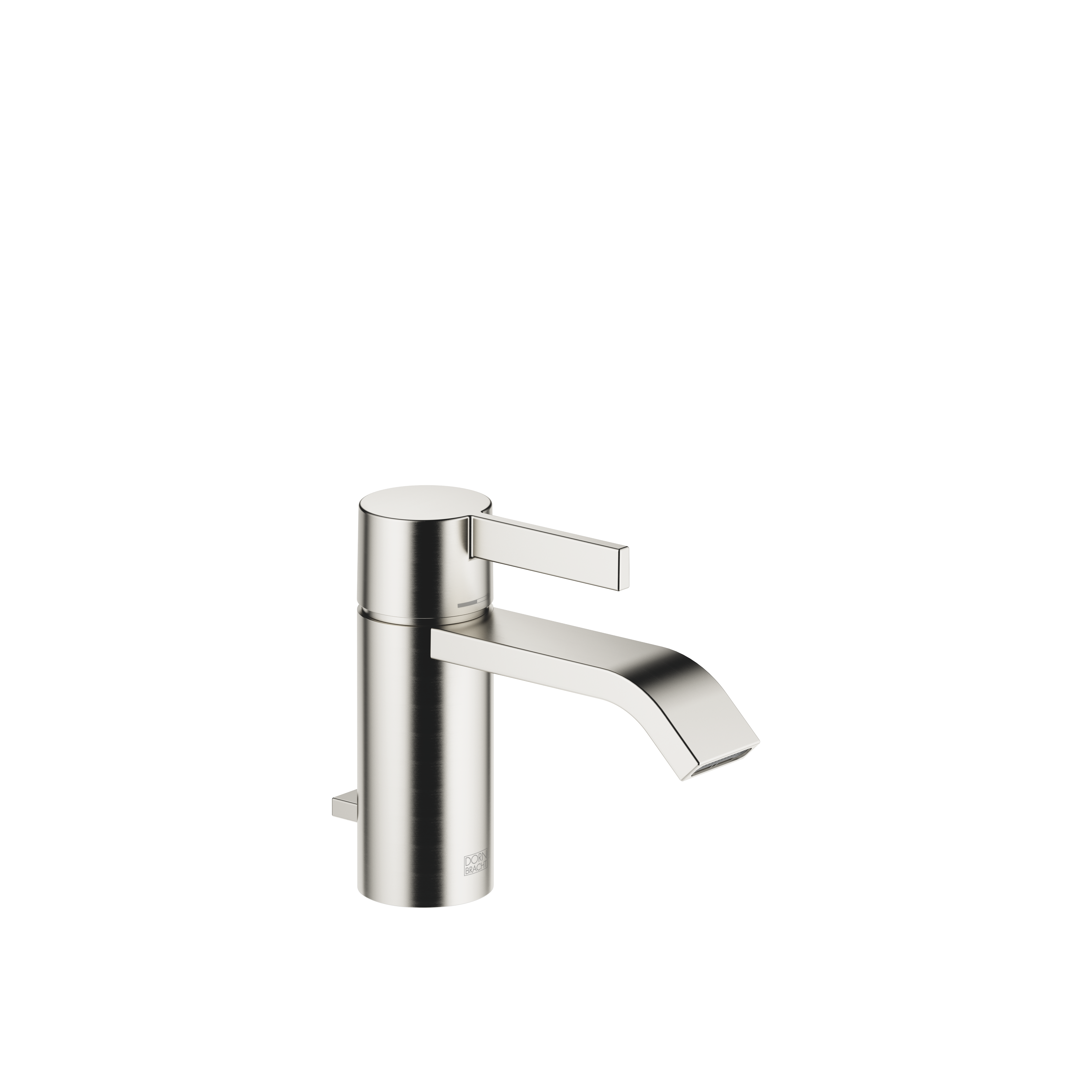 IMO Смеситель для раковины, однорычажный, со сливом, матовая платина 33500671-06 DornBracht