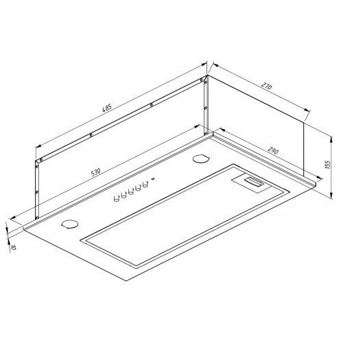 1244908 Вытяжка полновстраиваемая Akpo WK-7 Micra белый STDN-0067717 - Вид №8