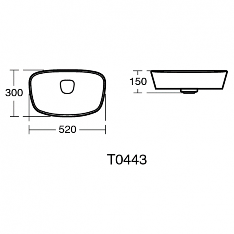 T044301 Раковина-чаша 52 см Il Standard Ideal Standard DEA - Вид №5