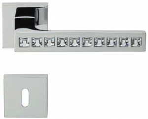LINEA CALI' Ручка из хромированной латуни с кристаллами swarovski® на розе с замком Reflex