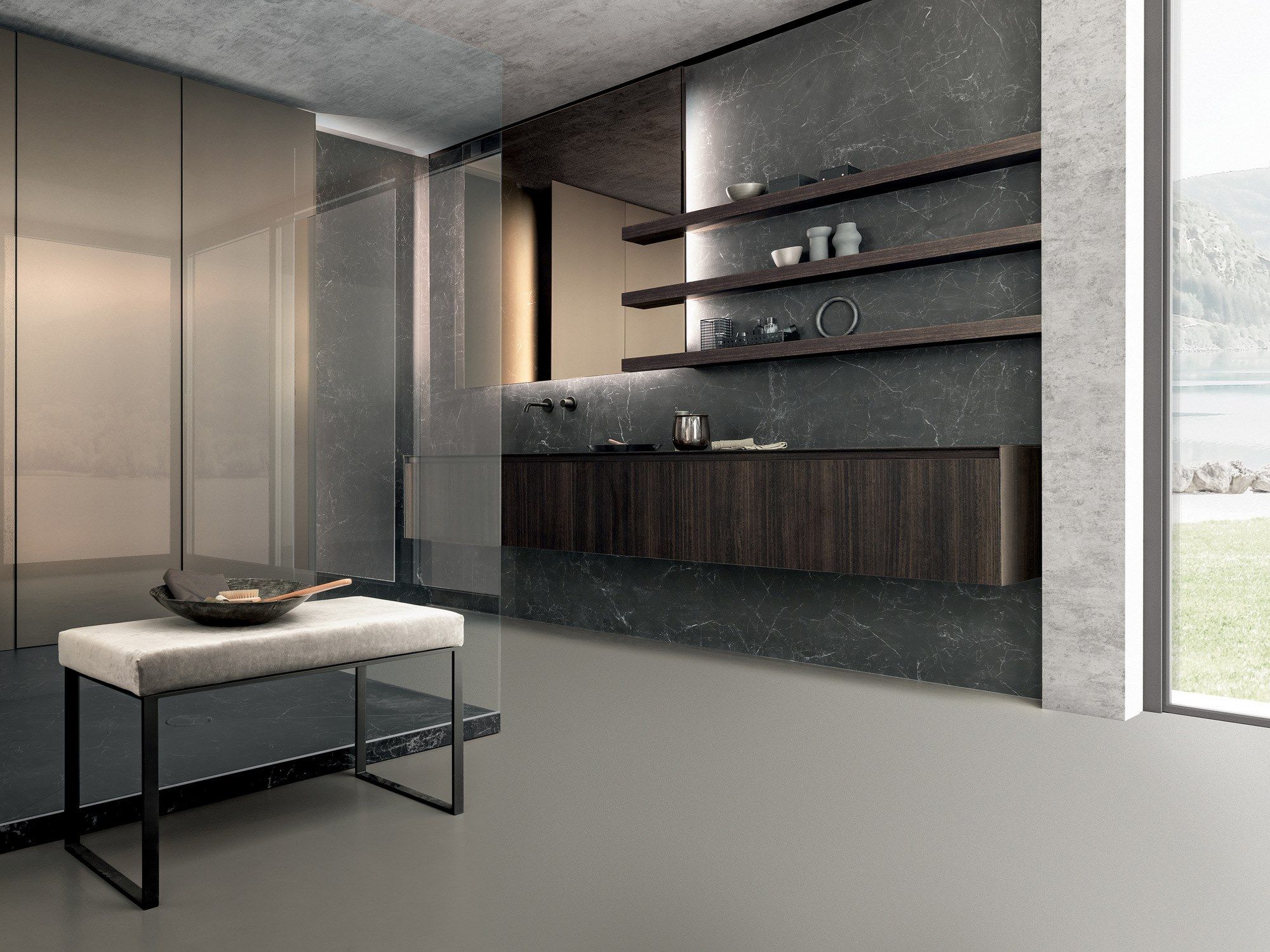 Прямоугольная угловая душевая кабина с пластиной MODULNOVA Skill ARCH-00050580 - Вид №4