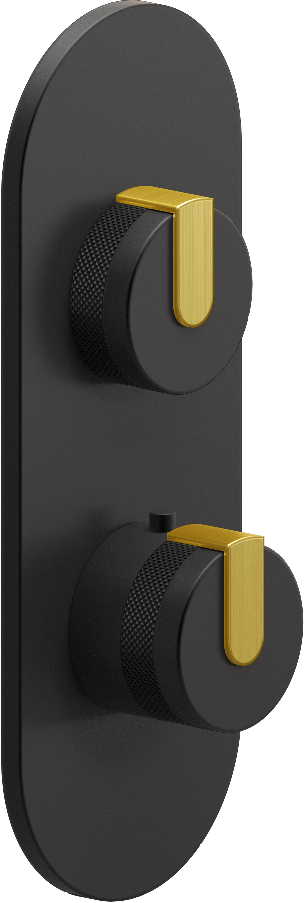 E-8026-R1MBKE0-L1BB-MBK-T Планка M-Series с 2 ручками - Внешняя часть GRAFF MOD+