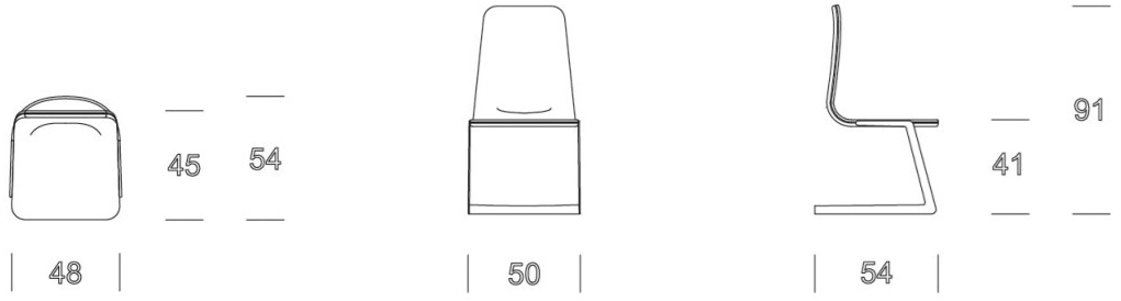 Former In Italia Стул и основание из сатинированной стали Anita sun-id-1431131 - Вид №3