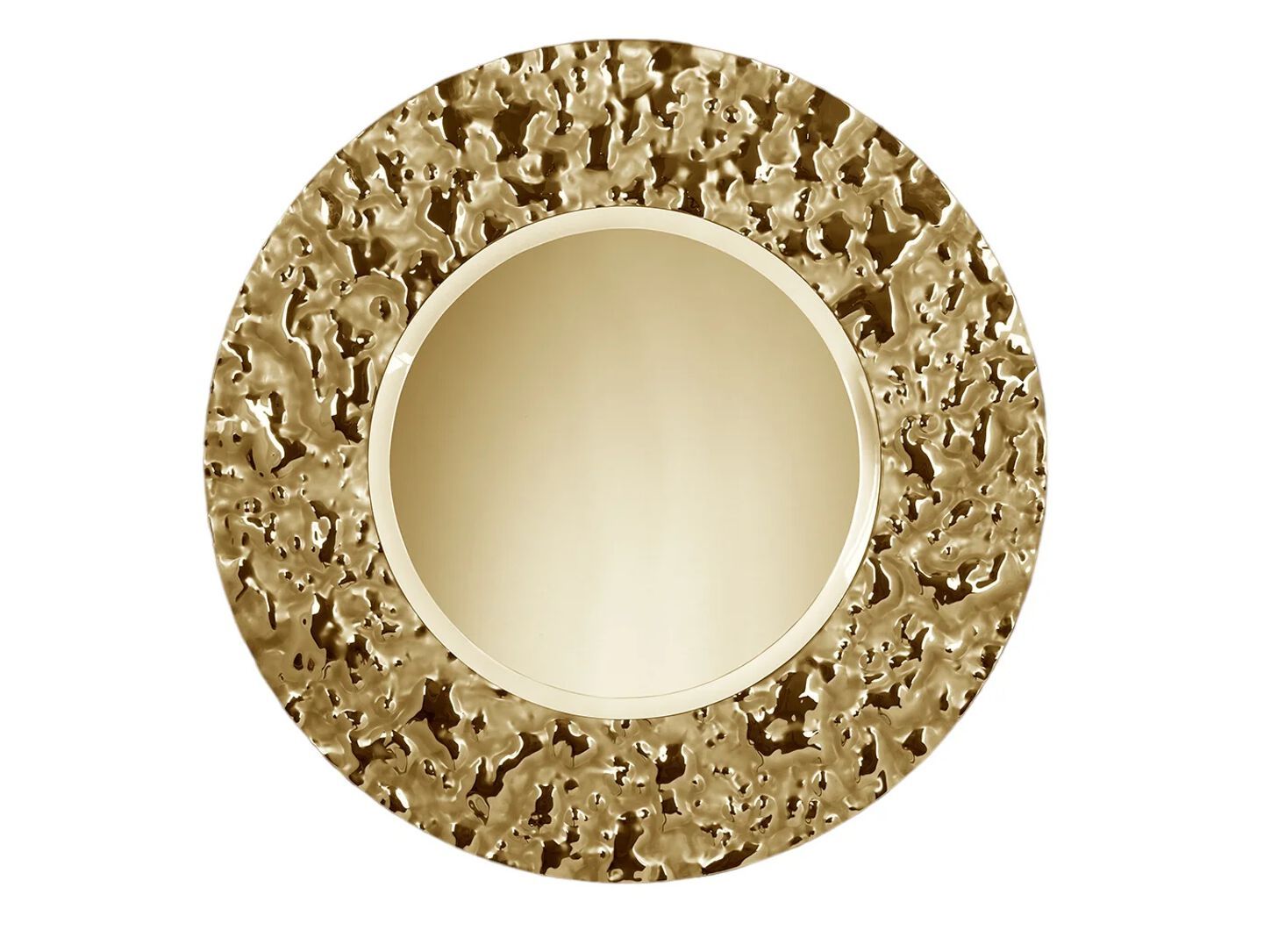 Круглое настенное зеркало с рамкой PlusObject CIRCLE ARCH-00129786