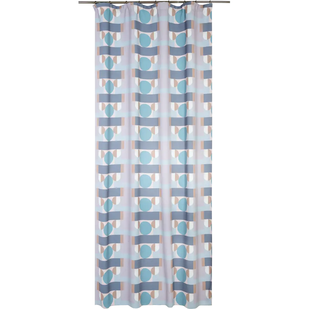 Штора на ленте Геометрия 200x270 см цвет серый WITERRA STLM-2035371