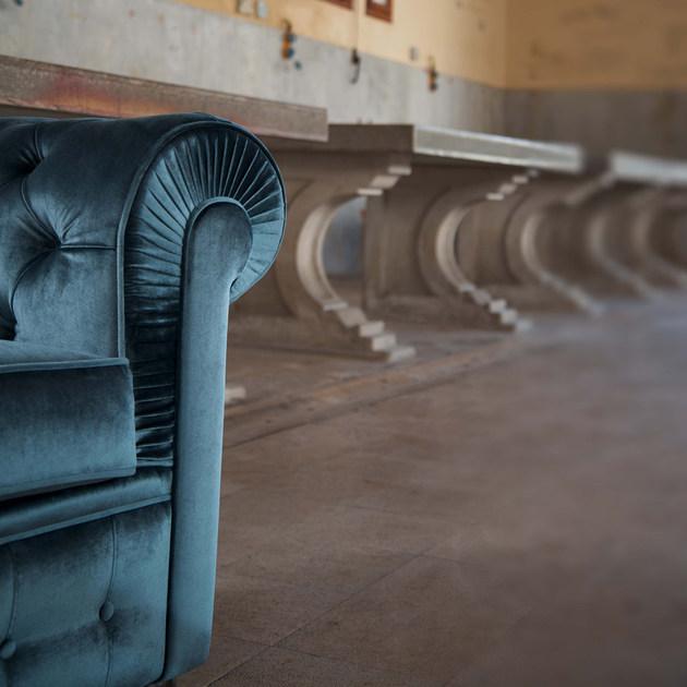 Domingo Salotti Тафтинговый 4-местный тканевый диван 800 sun-id-1434244 - Вид №3