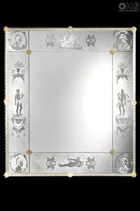 843 ORIGINALMURANOGLASS Венецианское зеркало Polani - муранское стекло OMG  см