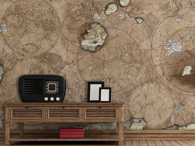 GLAMORA Моющиеся виниловые обои Here & there sun-id-1359686