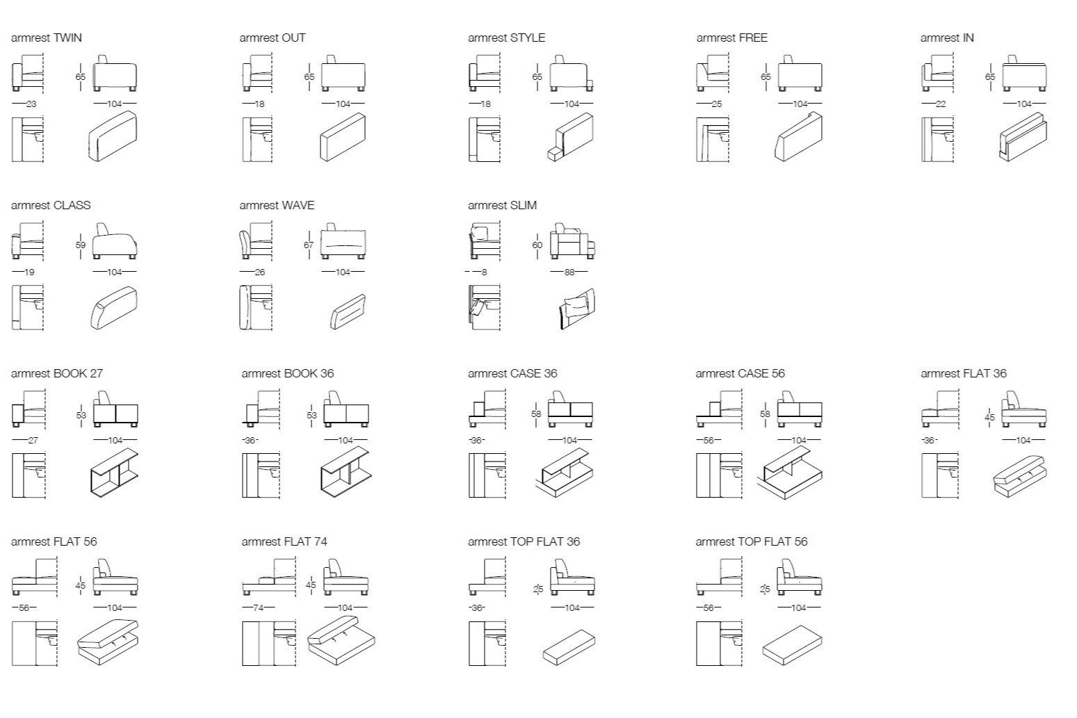 Ткань диван Frigerio Davis ARCH-00046954 - Вид №11