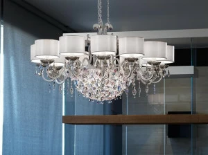 Masiero Металлическая люстра с кристаллами Rosemery